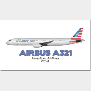 Airbus A321 - American Airlines Posters and Art